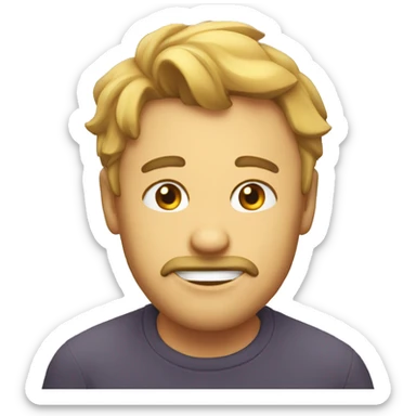 Make a guy mewing sticker