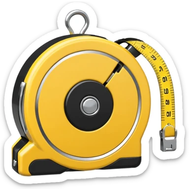 metal tape measure sticker