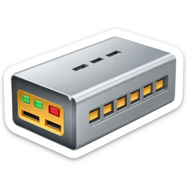 a real, highly realistic modem sticker