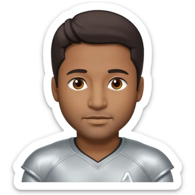 Andre Rison (b.1967) with dark brown hair, silver outfit sticker