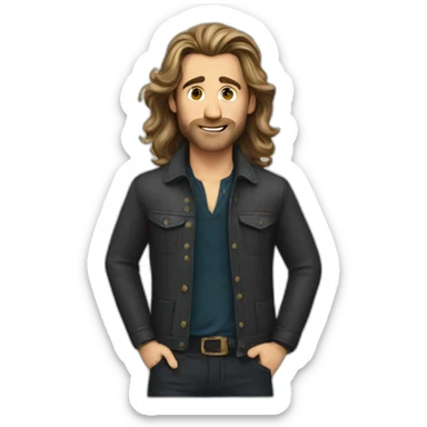 paul raci actor CODA long hair sticker