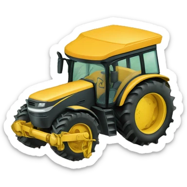 agriculture crops tractor  sticker
