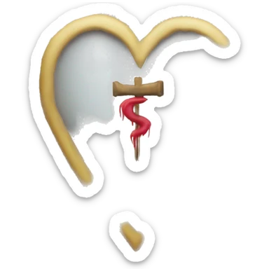 Bible dite punk heart sticker