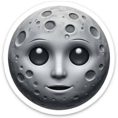 moon dark faceless  sticker