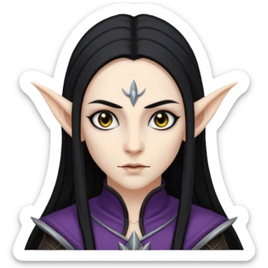 Dark elf sticker