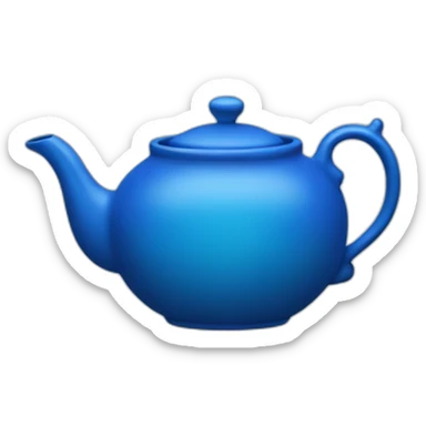 blue teapot sticker