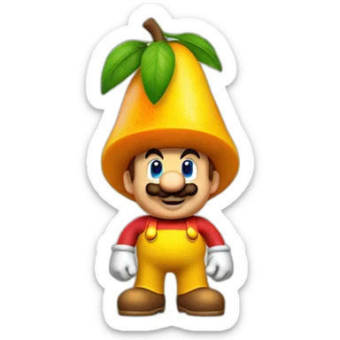 Mango Mario the Plumber sticker