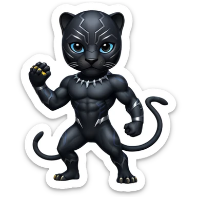 Pantera nera sticker