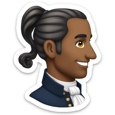 George Washington with Ariana Grande’s hair sticker
