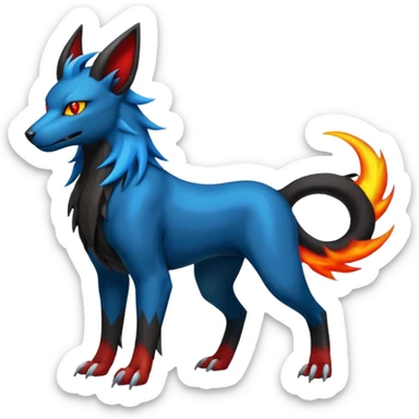 Luxray-Manectric-Houndoom-Pokémon-Fakémon-hybrid-creature sticker