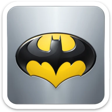 Batman logo without a human in it sticker