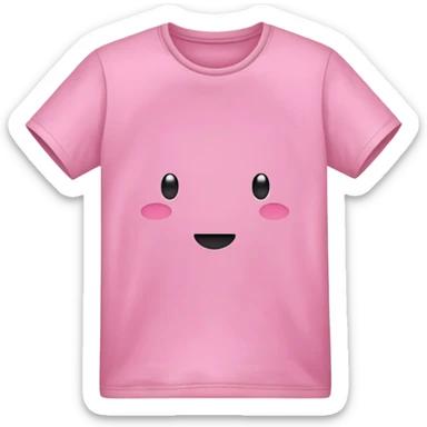 Pink teeshirt sticker