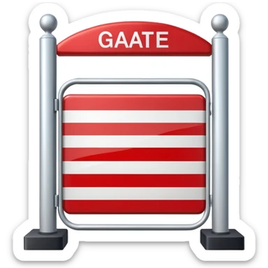 a race finish gate sticker