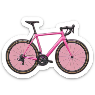 pink road bike sticker