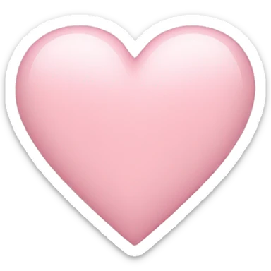 Light pink heart sticker