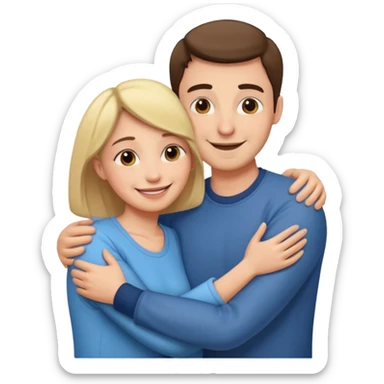 abrazar a mi papa mama sticker