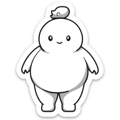 Venus of Willendorf prehistoric limestone figurine, rotund female figure with detailed rounded body sticker