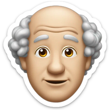 Curly joe of the three stooges sticker