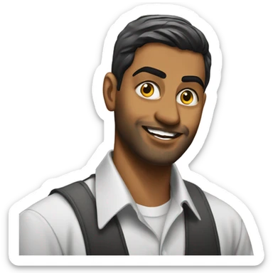 Bangladeshi Muslim guy at wall street sticker