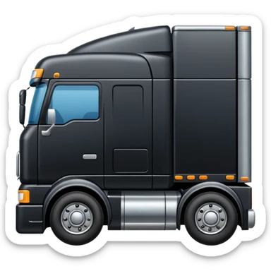 Square 18 wheeler Peter belt facing me  sticker