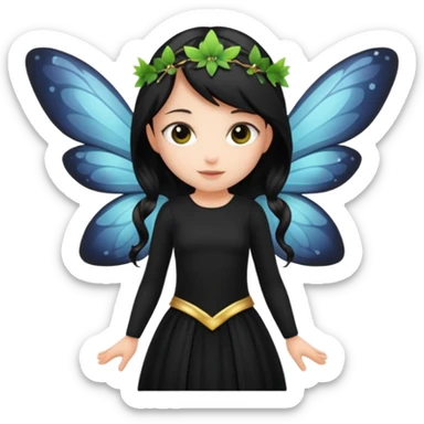 Back clothes fairy  sticker
