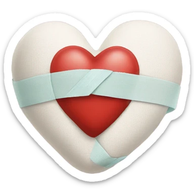heart with bandage sticker