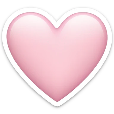 Light pink heart  sticker