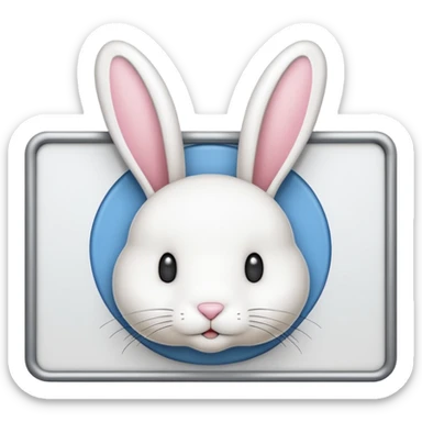 make a white billboard with the text “bun you” inside lt without a bunny just the text  sticker
