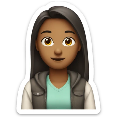 A girl with her boyfriend  sticker