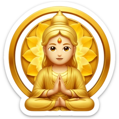 create an emoji A divine abstract force creating humans through karma,


 sticker