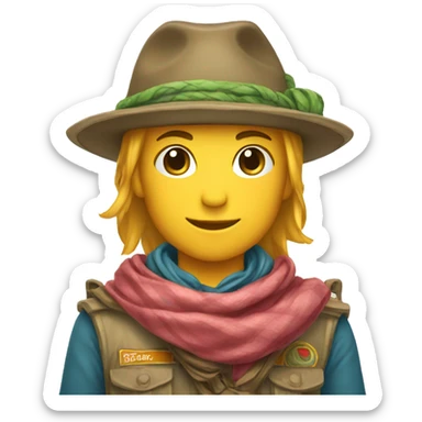 Foulard scout sticker