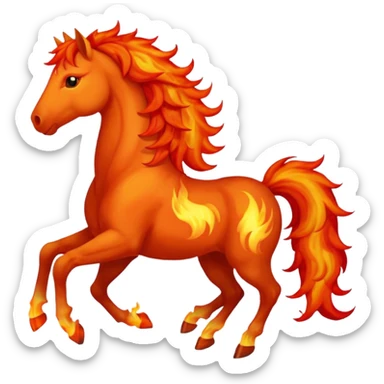 fire horse sticker