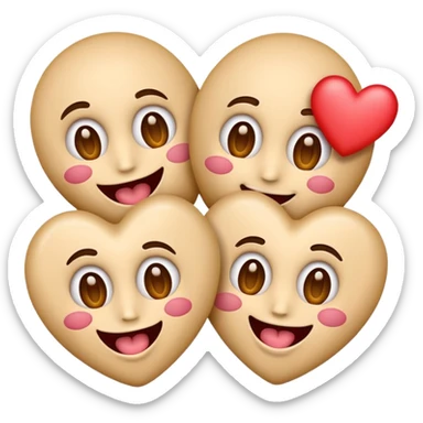 Emoji with heart-shaped eyes, but inside the hearts are dollar signs, and the emoji is sticking out its tongue. sticker