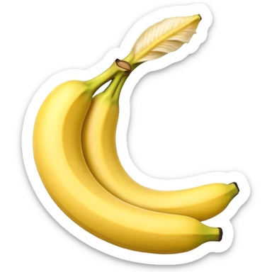 Skin removed Banana  sticker