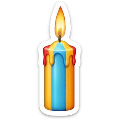 When your birthday candle sticker