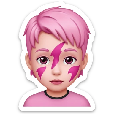 kids in pink sticker