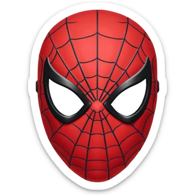 Spiderman mask sticker