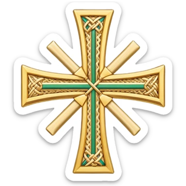 St. Brigid's cross or St. Brigit's cross sticker