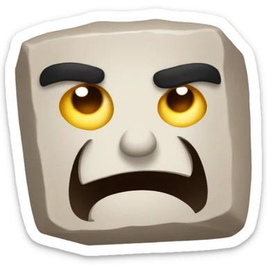 Angry tofu sticker