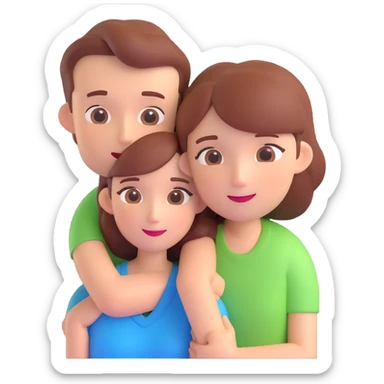 couple posing, close up pose, living room background sticker