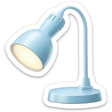 light blue ikea work lamp sticker