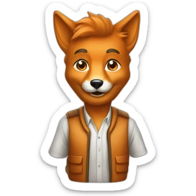 fox startup founder sticker