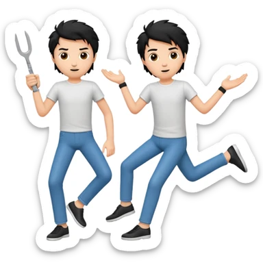 Scissoring animated  sticker