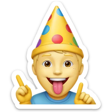 Doing the tongue out trend with the circle head one the normal yellow head make the 4th one better sticker