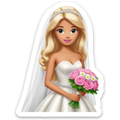Honeymoon Barbie sticker
