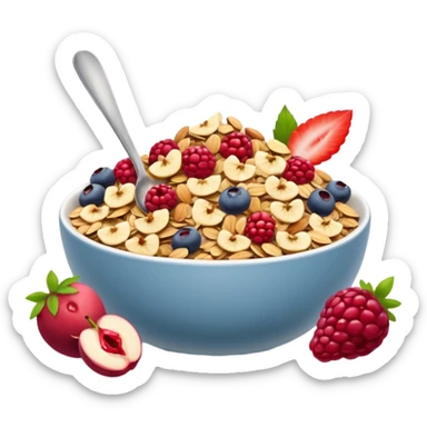 un jolie muesli au fruits rouges sticker
