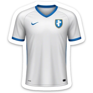 camiseta de futbol color dorsal en blanco sticker