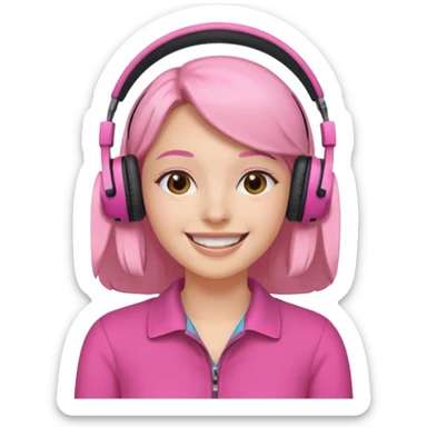 pink video call sticker