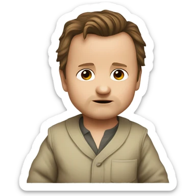 Liam Neeson as a baby sticker