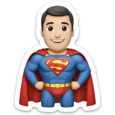 a moai emoji with a superman cape with the original face or the moai emoji with a super man saving people vibe like the superman there is some man waiting in the sky meme but the moai sticker